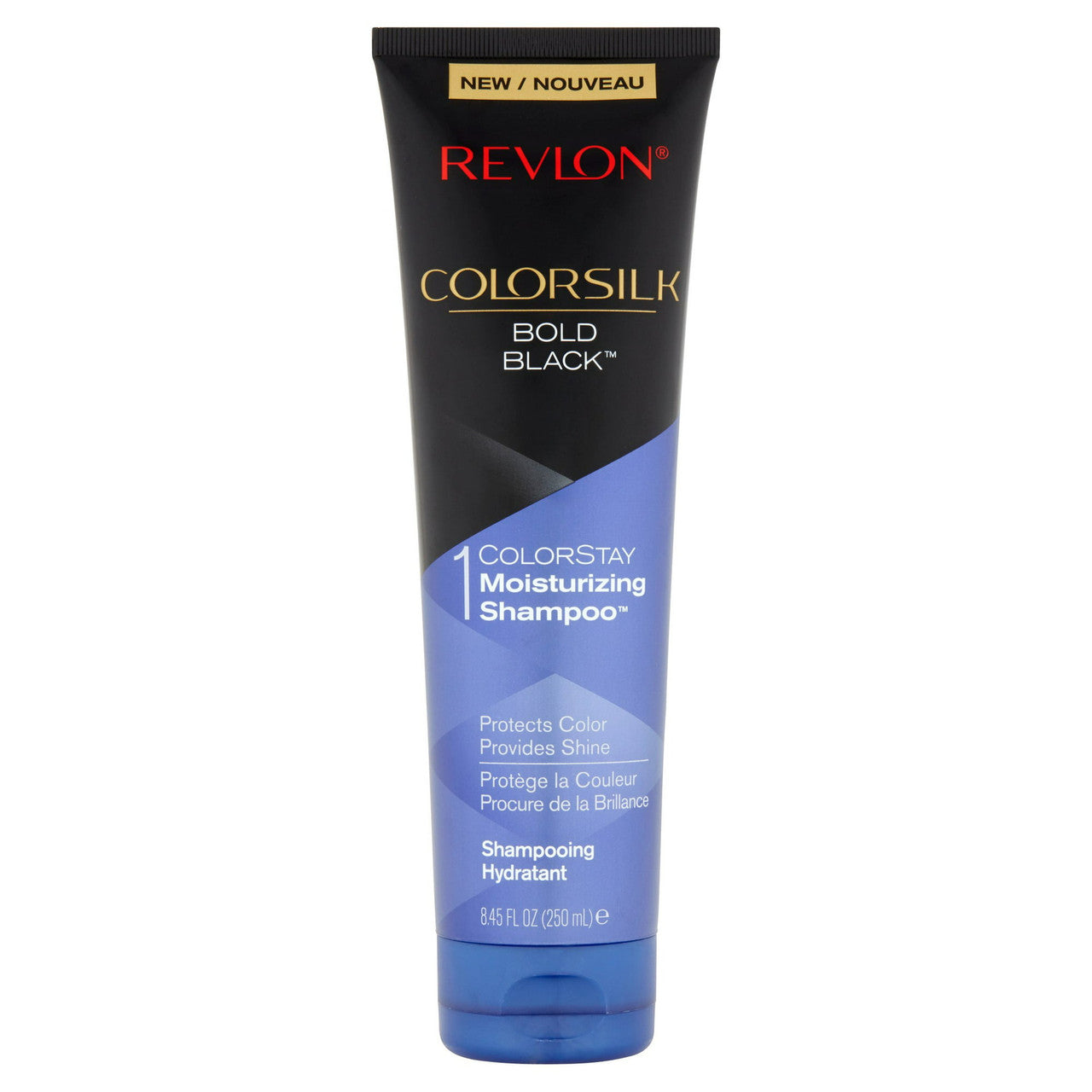 Revlon ColorSilk Bold Black Colorstay Moisturizing Hair Shampoo, 8.45 Oz